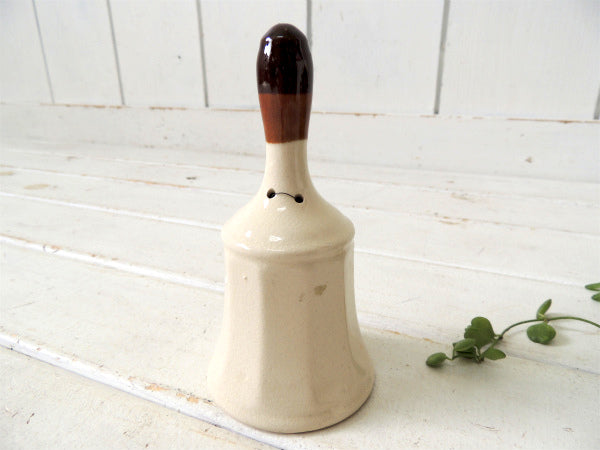 ネバダ州・ラスベガス・花柄　陶器・ヴィンテージ・ハンドベル・鈴・USA