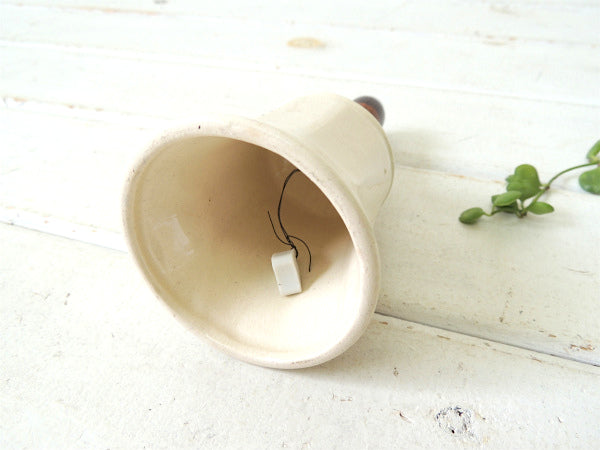 ネバダ州・ラスベガス・花柄　陶器・ヴィンテージ・ハンドベル・鈴・USA