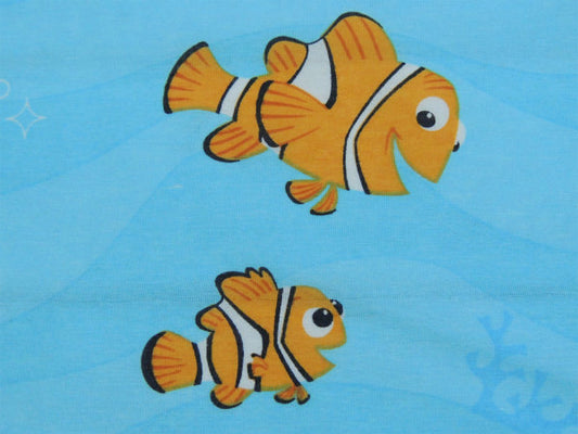 【ファインティング・ニモ】ディズニー・海&コーラル柄・ユーズドシーツ(フラットタイプ) USA