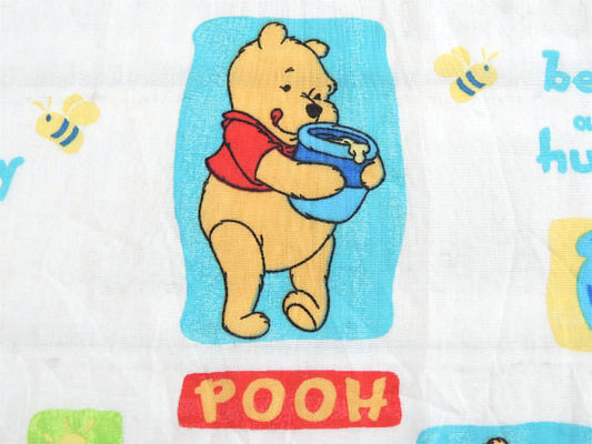【くまのプーさん】ディズニー・プーさん&ハチミツ柄・ベビーサイズ・ユーズドシーツ(ボックスタイプ)