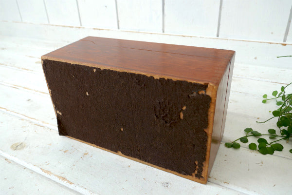 Wayne Novelty 組木・木製・ビンテージ・ファイルケース・書類ケース・カードボックス　US