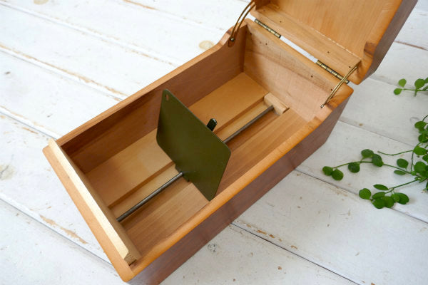 Wayne Novelty 組木・木製・ビンテージ・ファイルケース・書類ケース・カードボックス　US