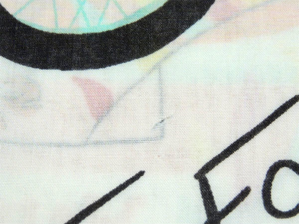 【Happy Days】青春コメディドラマ・バイク柄・ヴィンテージ・ユーズドシーツ(フラットタイプ)