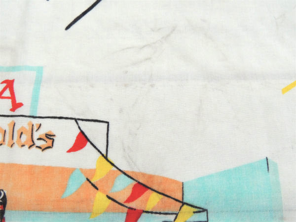 【Happy Days】青春コメディドラマ・バイク柄・ヴィンテージ・ユーズドシーツ(フラットタイプ)