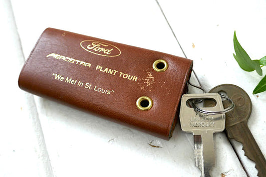 FORD フォード アメ車 AEROSTAR ヴィンテージ アドバタイジング レザー キーケース