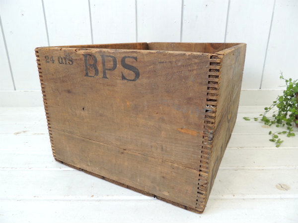 【BPS PAINTS】OLD・組み木式・アンティーク・ウッドボックス/木箱 USA
