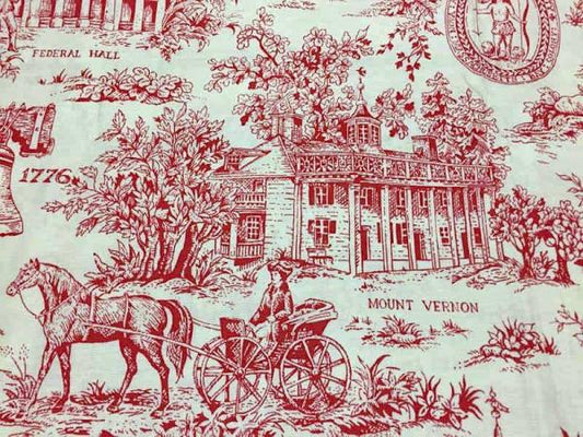 アメリカ歴史的建造物・デッドストック・ヴィンテージ・ファブリック・生地・テキスタイル/113×98