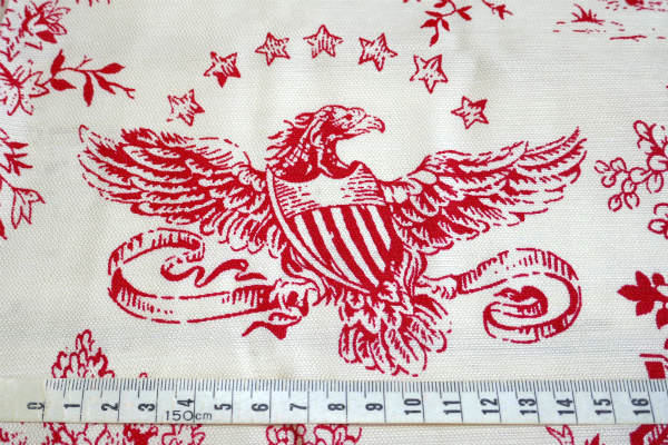 アメリカ歴史的建造物・デッドストック・ヴィンテージ・ファブリック・生地・テキスタイル/113×98