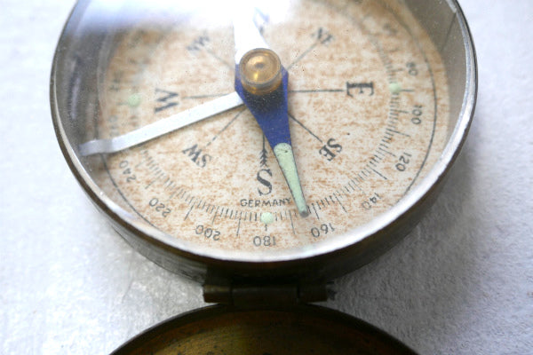 GERMANY ドイツ製 ドイツ製 アンティーク コンパス キーホルダー アウトドア 登山 キャンプ