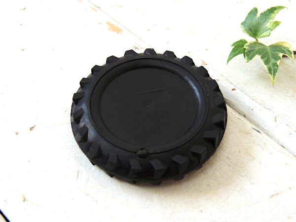 タイヤ型 方位磁石 アメリカンビンテージ アルミ製 Compass コンパス モーター系 ジャンク品