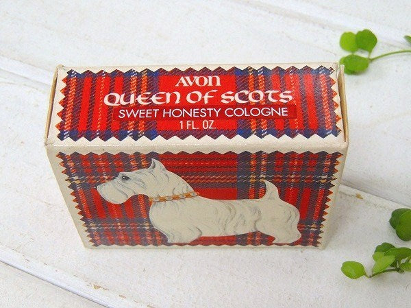 【AVON/犬】スコッチテリア・エイボン・アンティーク・箱付き・コロンボトル/香水瓶USA