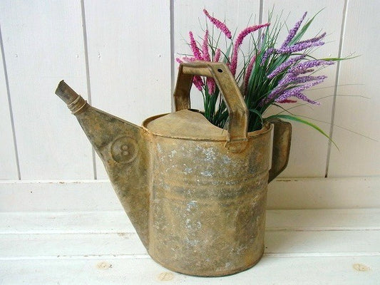 ガーデニング　ブリキ製・アンティーク・ジョウロ/ウォータリングカン　USA