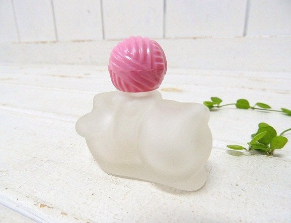 AVON 可愛い・ネコと毛糸　エイボン・アンティーク・箱付き・コロンボトル 香水瓶USA