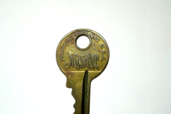 マスターロック・MASTER LOCK 真鍮製 3855 アンティーク・キー・オールド・鍵・Key