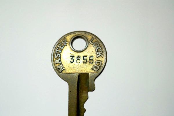 マスターロック・MASTER LOCK 真鍮製 3855 アンティーク・キー・オールド・鍵・Key