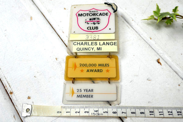 ダッジ・トラブコ Travco RVキャンピングカー&モーターホーム ヴィンテージ クラブバッジ