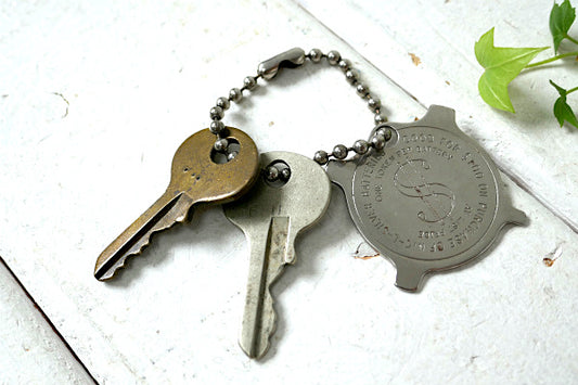 1964's・$ドル・アメ車・4way・ドライバー・DIY・ヴィンテージ・工具・キーホルダー・鍵2本