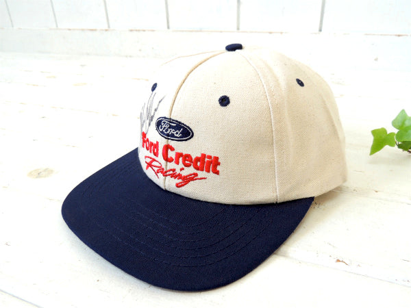 【フォード・Ford】ヴィンテージ・レーシング・キャップ・直筆サイン入り・帽子・アメ車