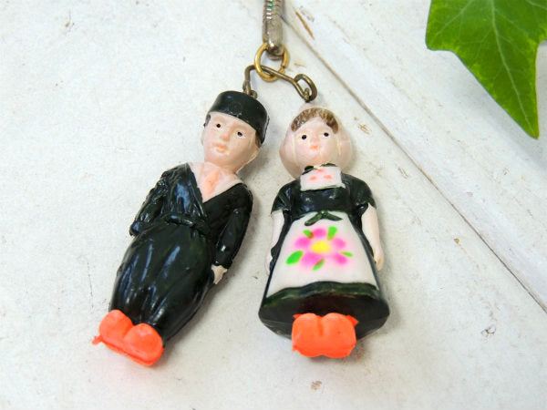 【オランダ・人形・民族】男の子&女の子・ヴィンテージ・デッドストック・キーホルダー