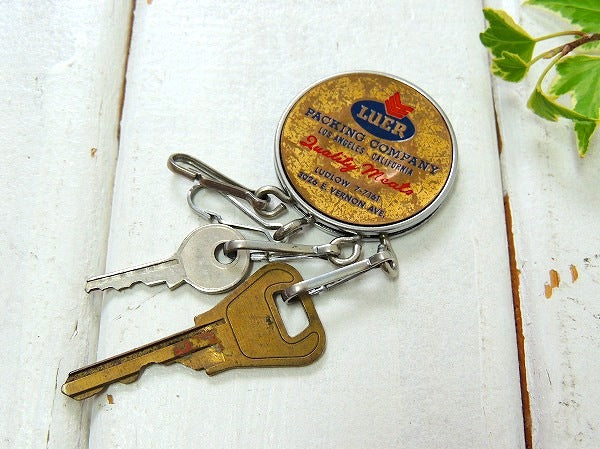 【ロサンジェルス/CALIFORNIA/キーホルダー】USビンテージ・鍵2本付き