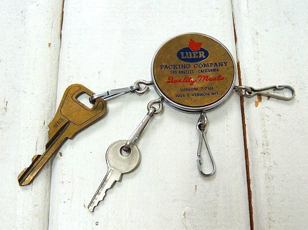 【ロサンジェルス/CALIFORNIA/キーホルダー】USビンテージ・鍵2本付き