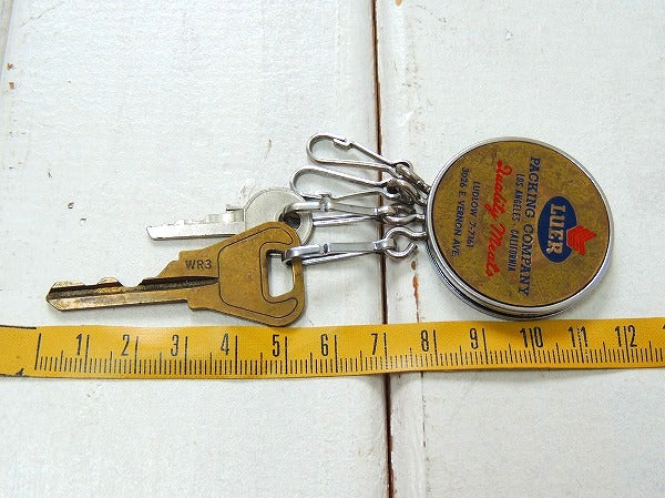 【ロサンジェルス/CALIFORNIA/キーホルダー】USビンテージ・鍵2本付き