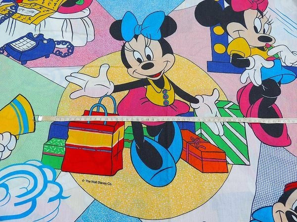 【ミニーマウス】USA!ウォルトディズニー・ヴィンテージ・ユーズドシーツ(ボックスタイプ)　USA