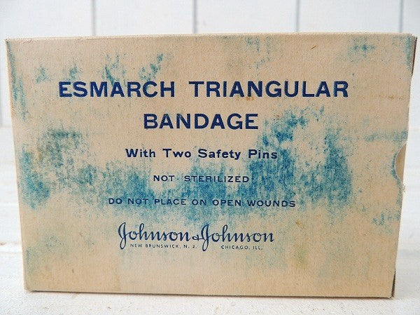 ジョンソン&ジョンソン BANDAGE 包帯 安全ピン 紙箱 メディスンパッケージ USA 救急箱