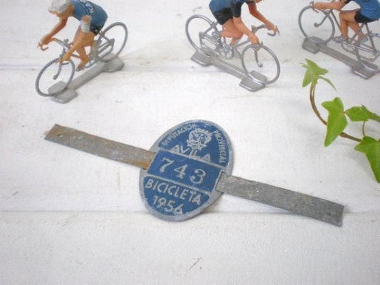 1956s スペイン 自転車・ナンバープレート・アンティーク・サイン 看板 サイクリング