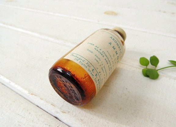 AMMONIA ビンテージ・薬瓶 メディスンボトル ガラスボトル USA 薬局 ファーストエイド