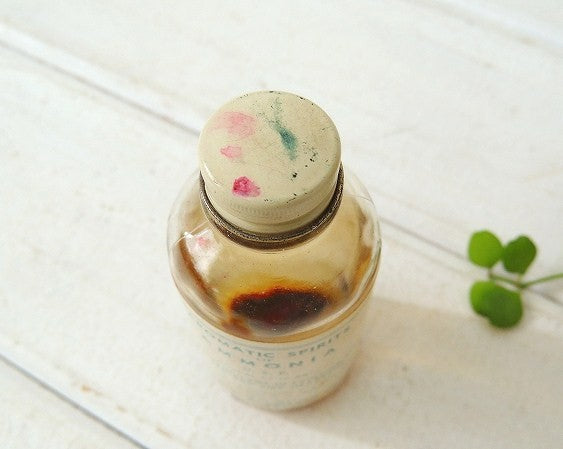AMMONIA ビンテージ・薬瓶 メディスンボトル ガラスボトル USA 薬局 ファーストエイド