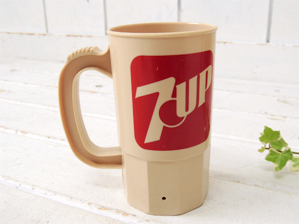 【7UP・セブンアップ】SUPER MUG・ビンテージ・マグカップ/プラコップ USA