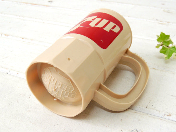 【7UP・セブンアップ】SUPER MUG・ビンテージ・マグカップ/プラコップ USA