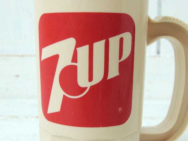 【7UP・セブンアップ】SUPER MUG・ビンテージ・マグカップ/プラコップ USA