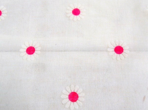 キュートな花柄・シースルー素材・デッドストック・ヴィンテージ・ファブリック/生地　USA