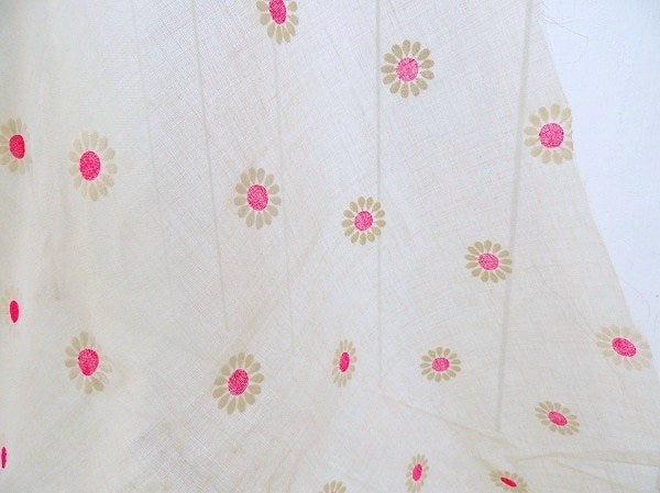キュートな花柄・シースルー素材・デッドストック・ヴィンテージ・ファブリック/生地　USA
