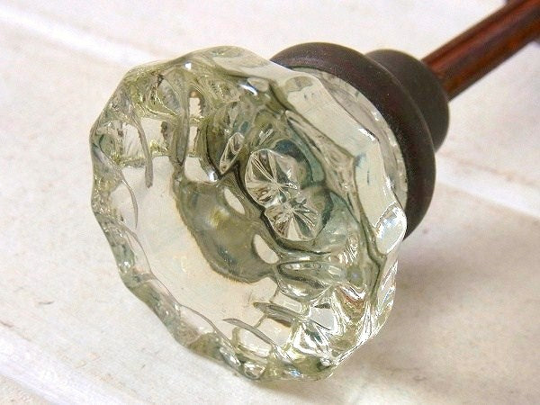 建材・インテリア 12角形・ガラス製・アンティーク・ドアノブ・ドアパーツ・USA DIY 住宅