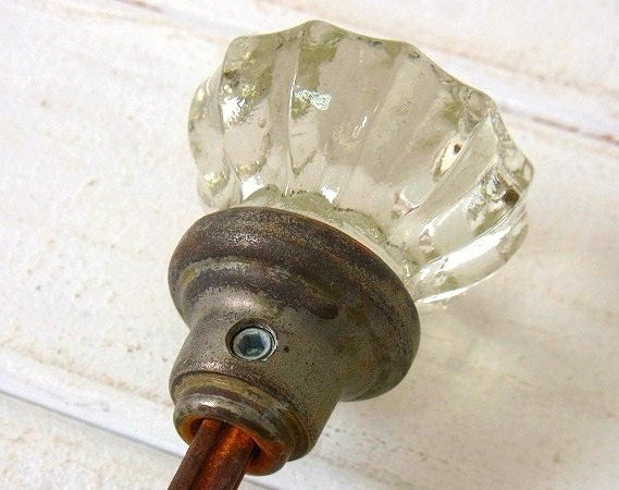 建材・インテリア 12角形・ガラス製・アンティーク・ドアノブ・ドアパーツ・USA DIY 住宅