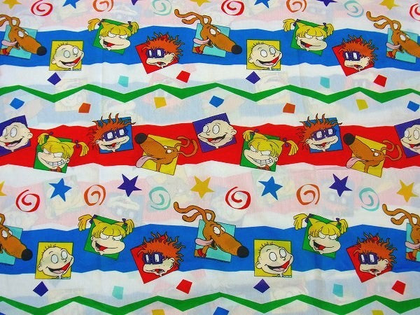 【ラグラッツムービー】デッドストック・フラットシーツ USA