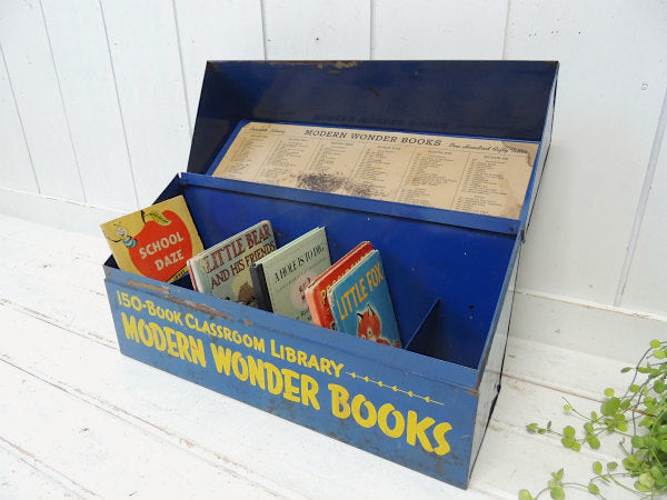 MODERN WONDER BOOKS メタル製・30〜40's・ヴィンテージ・ボックス 本箱 US