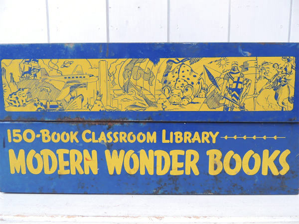 MODERN WONDER BOOKS メタル製・30〜40's・ヴィンテージ・ボックス 本箱 US