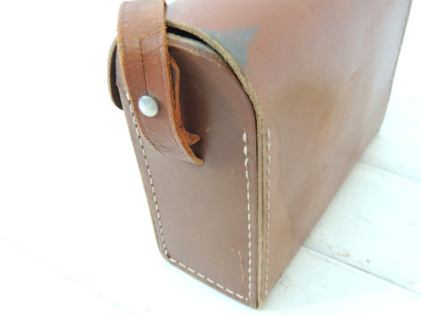 【Bell&Howell・カメラケース・USA】アンティーク・革・ショルダーバッグ鞄/カバン