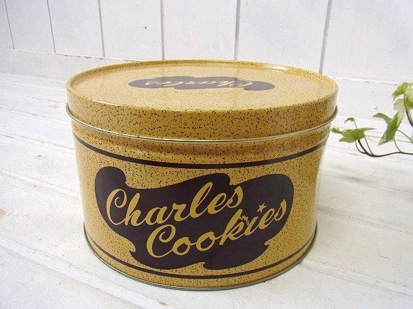 【Charles Cookies】ティン製・ヴィンテージ・クッキー缶/ブリキ缶　USA