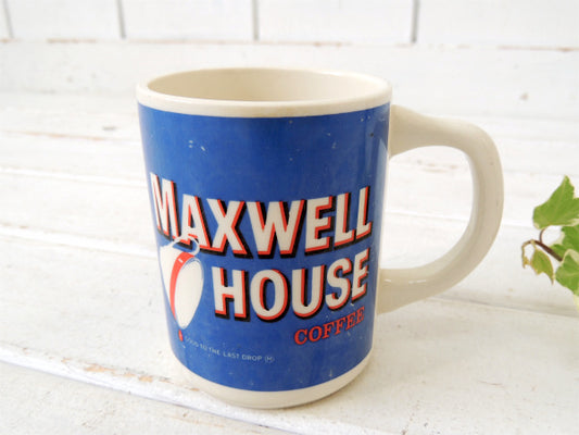 【MAXWELL HOUSE】コーヒーのノベルティ・陶器製・ヴィンテージ・マグカップ USA