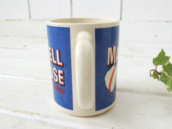 【MAXWELL HOUSE】コーヒーのノベルティ・陶器製・ヴィンテージ・マグカップ USA