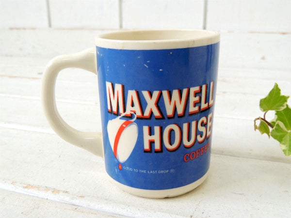 【MAXWELL HOUSE】コーヒーのノベルティ・陶器製・ヴィンテージ・マグカップ USA