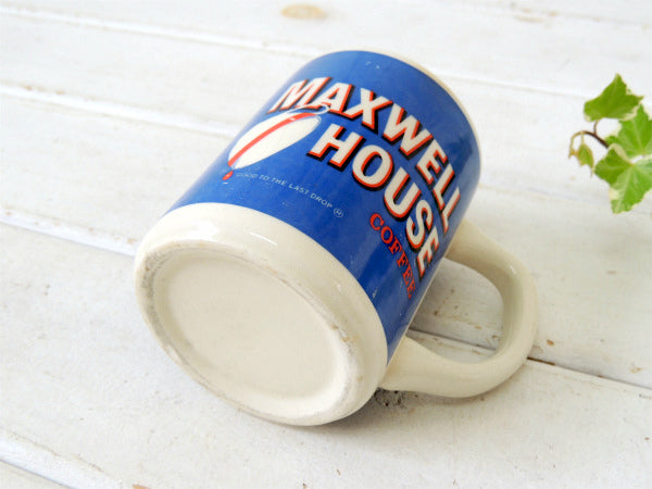 【MAXWELL HOUSE】コーヒーのノベルティ・陶器製・ヴィンテージ・マグカップ USA