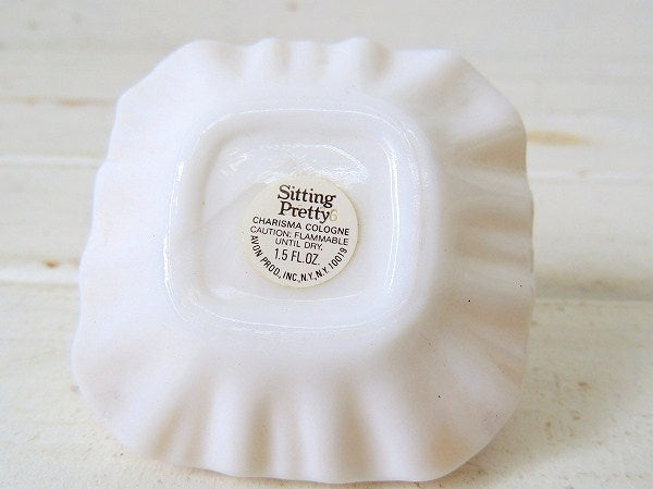 【AVON】エイボン・クッションに座った可愛いネコ・アンティーク・箱付き・コロンボトル/香水瓶