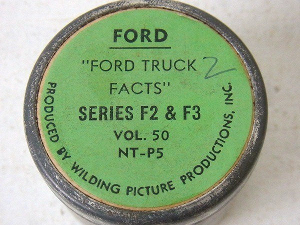 【FORD】フォード トラック・50's自動車部品の小さなヴィンテージ・アルミ容器/パーツ缶
