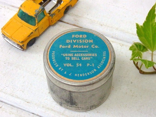 FORD アメ車 フォード 50's 自動車部品 オートパーツ ヴィンテージ アルミ容器 アルミケース パーツ缶 USA 缶